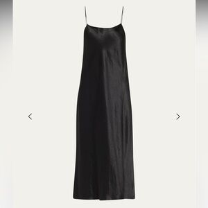VINCE SATIN BLACK DRESS
